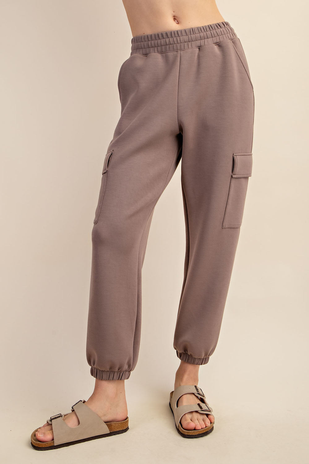 Scuba Cargo Jogger Pants - Mocha