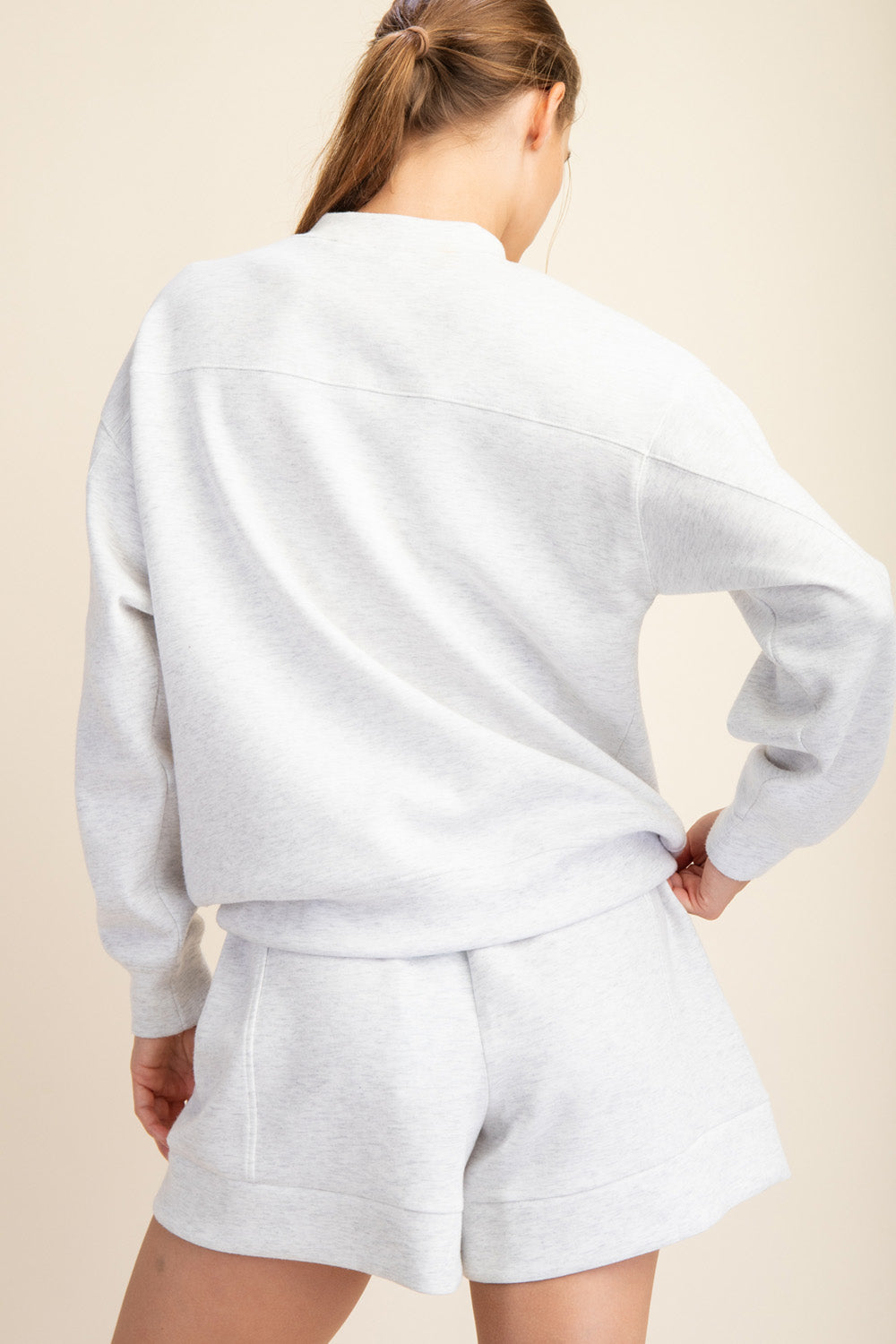 Modal Scuba Mock Neck Pullover