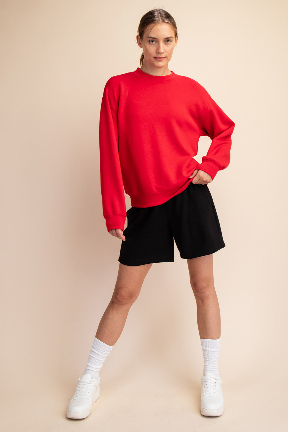 Modal Scuba Mock Neck Pullover
