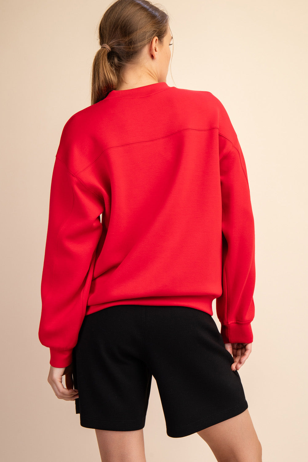 Modal Scuba Mock Neck Pullover