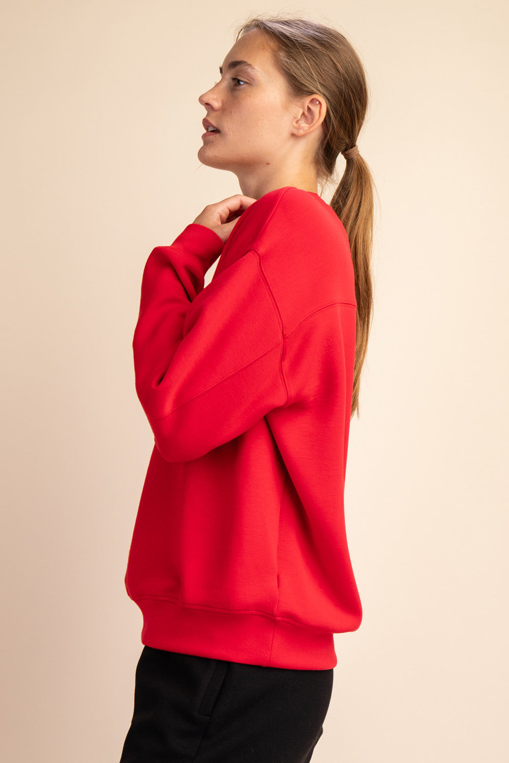 Modal Scuba Mock Neck Pullover
