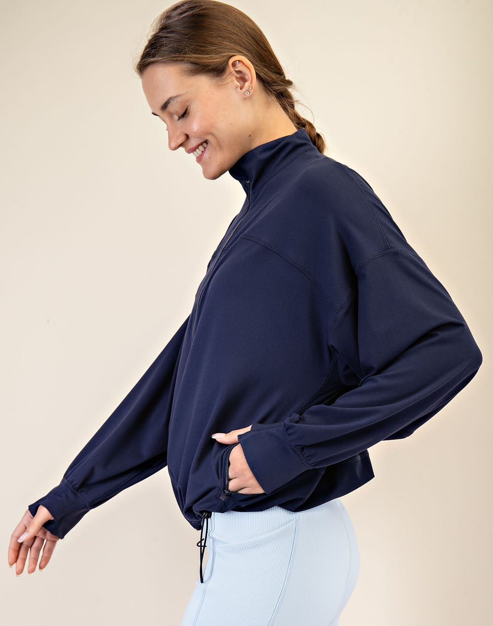 Butter Long Sleeve Zip-Up Jacket