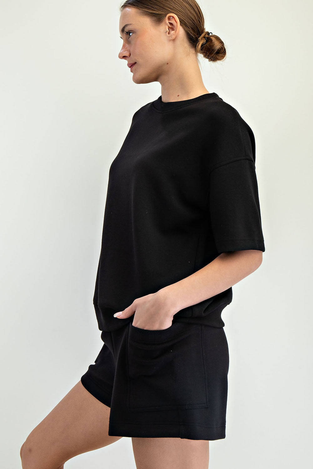 Modal Poly Short Sleeve Top