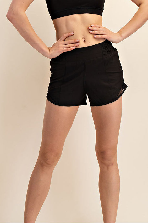 Active Short with Mesh - Black