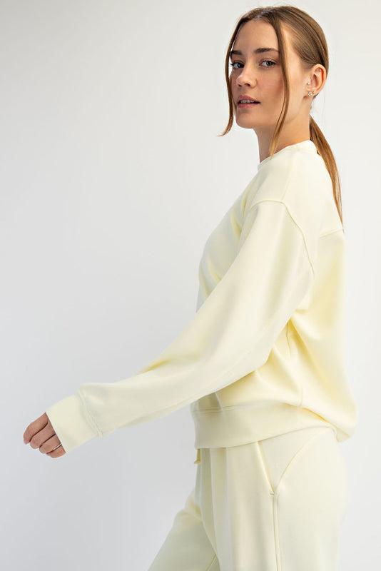 Modal Scuba Mock Neck Pullover