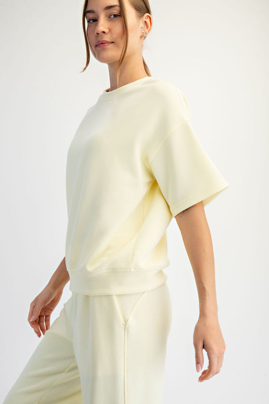 Modal Poly Short Sleeve Top