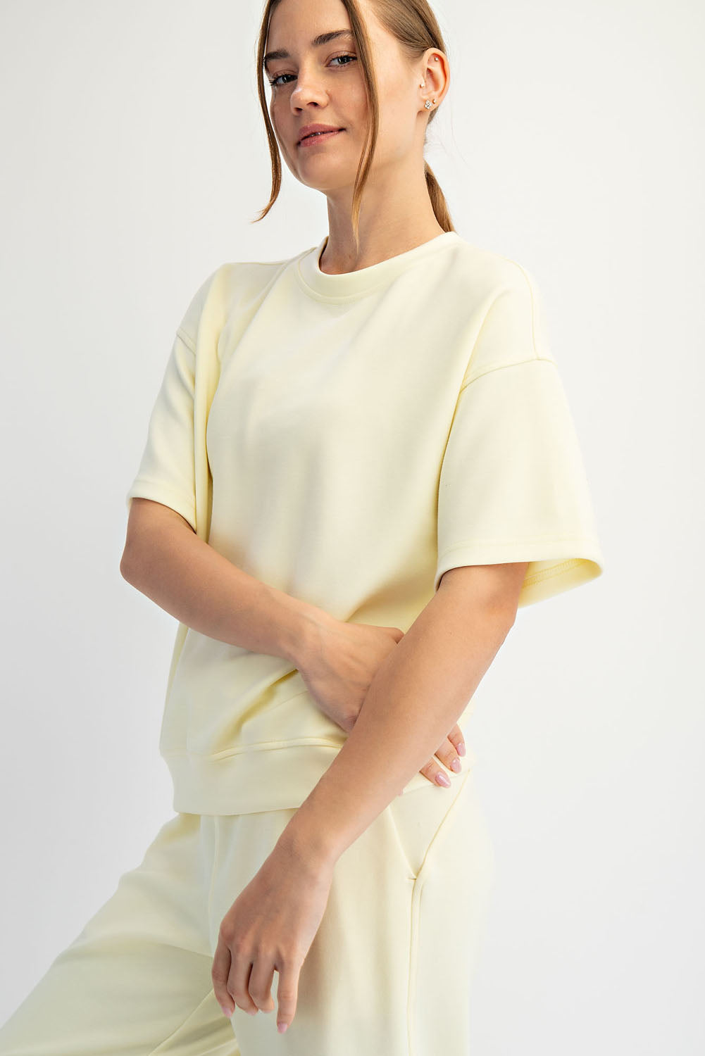 Modal Poly Short Sleeve Top