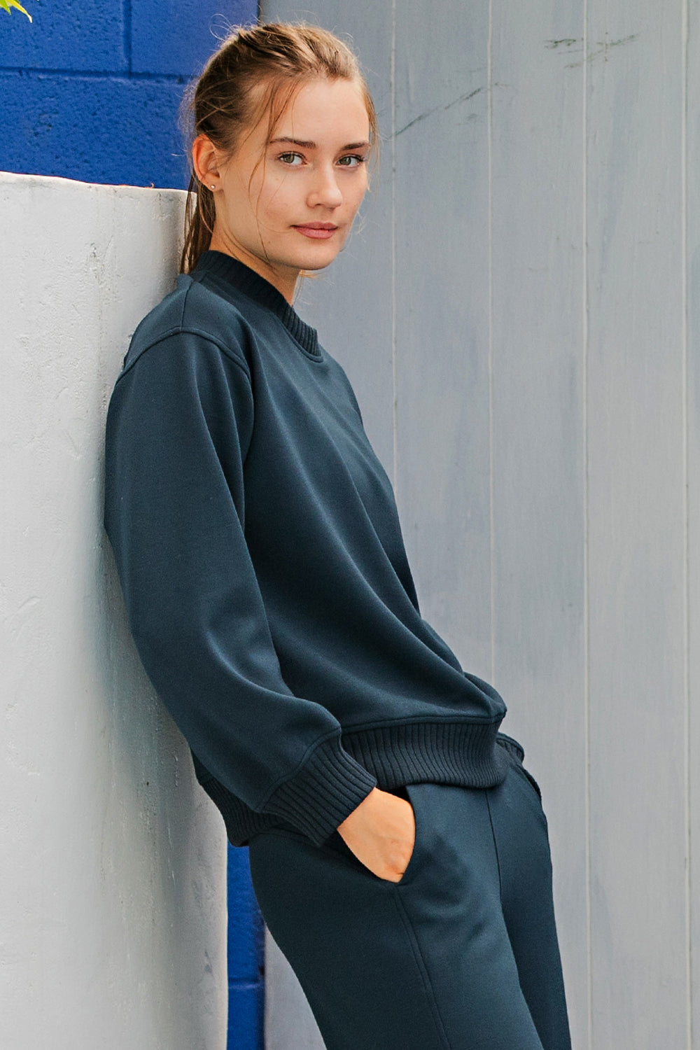 Modal Poly Basic Crew Neck