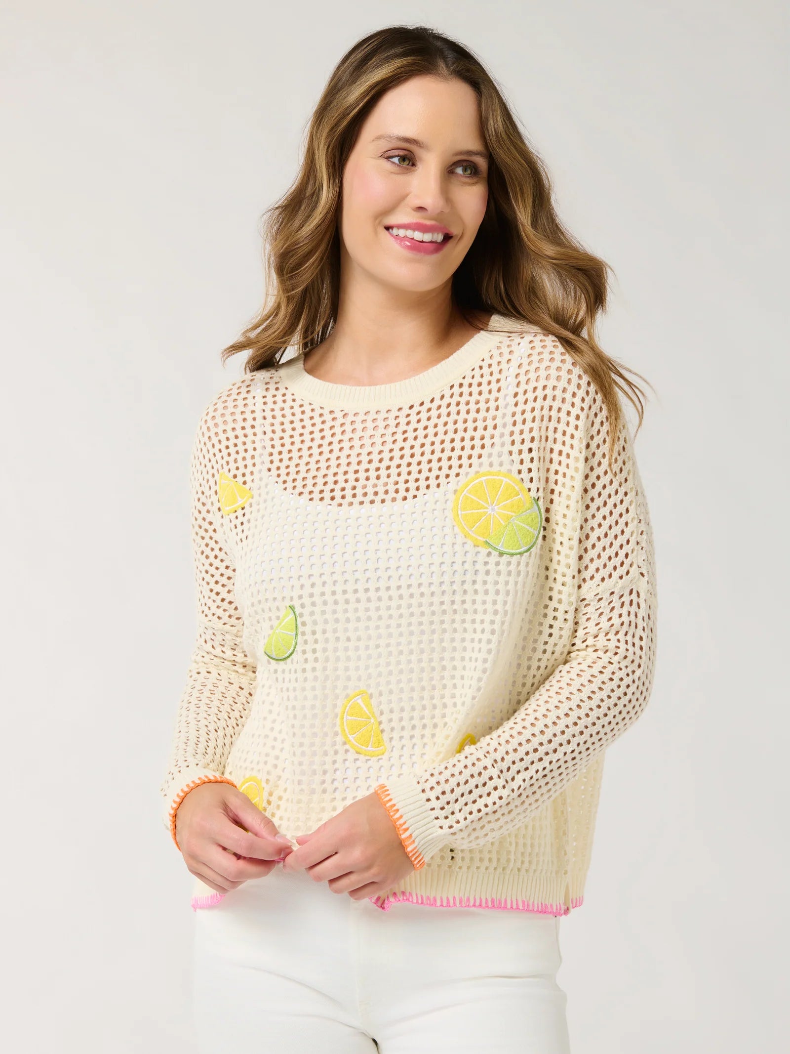 Citrus Mesh Sweater