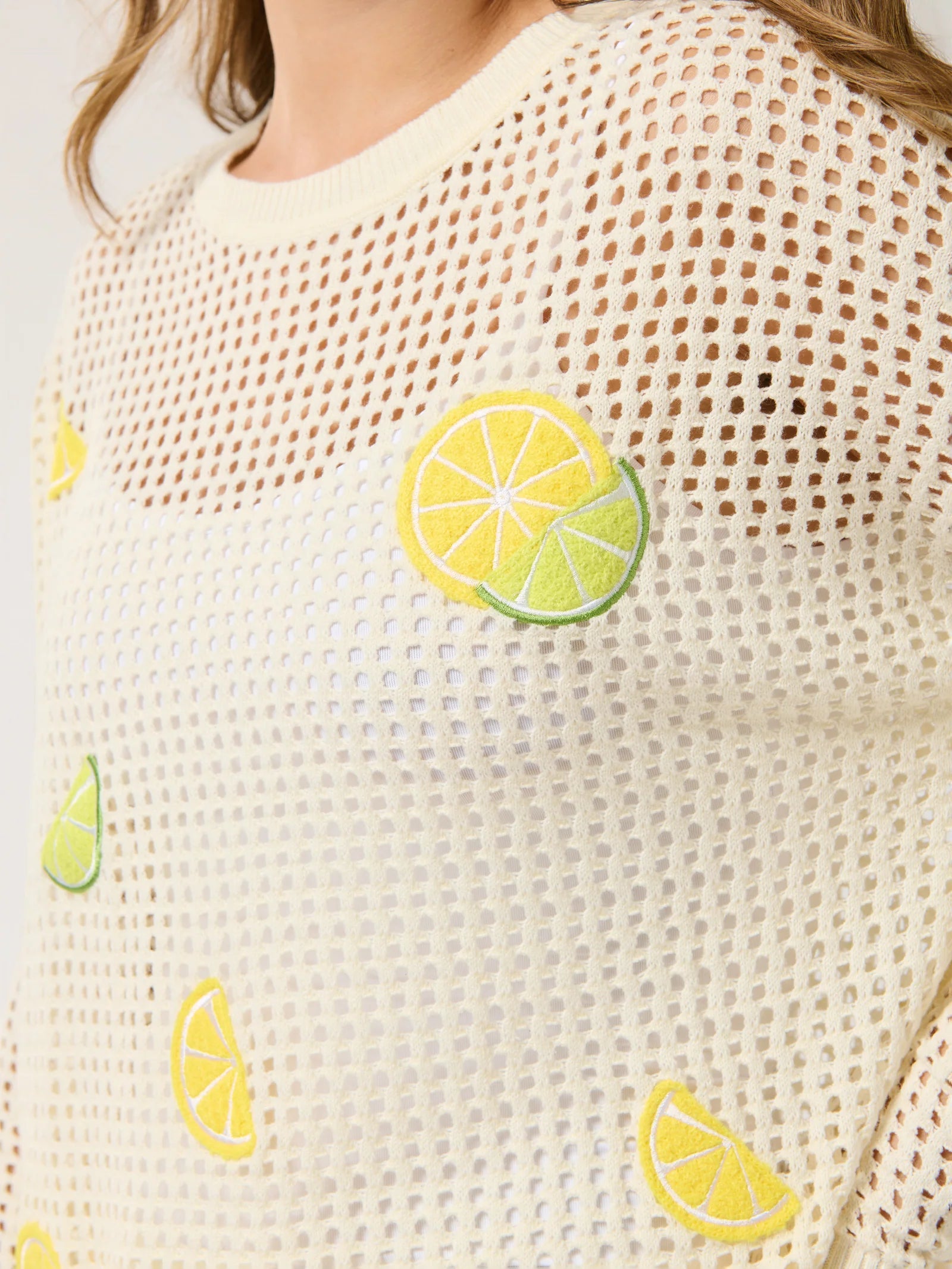 Citrus Mesh Sweater