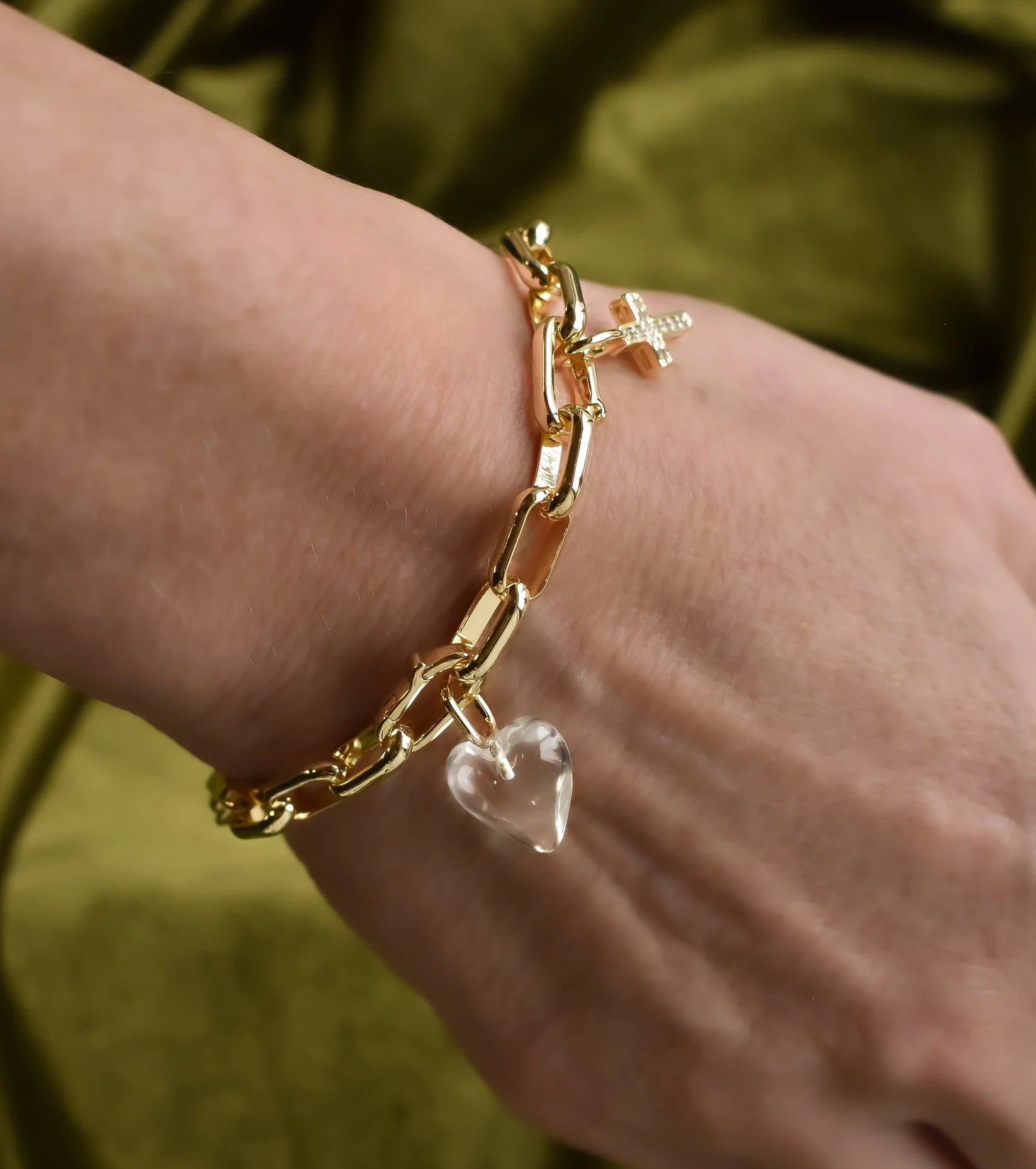 Sis Kiss Infinity Charm Bracelet