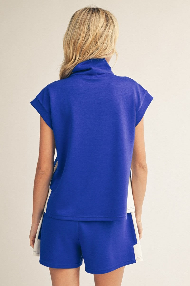 Drop Shoulder Front Zip Set