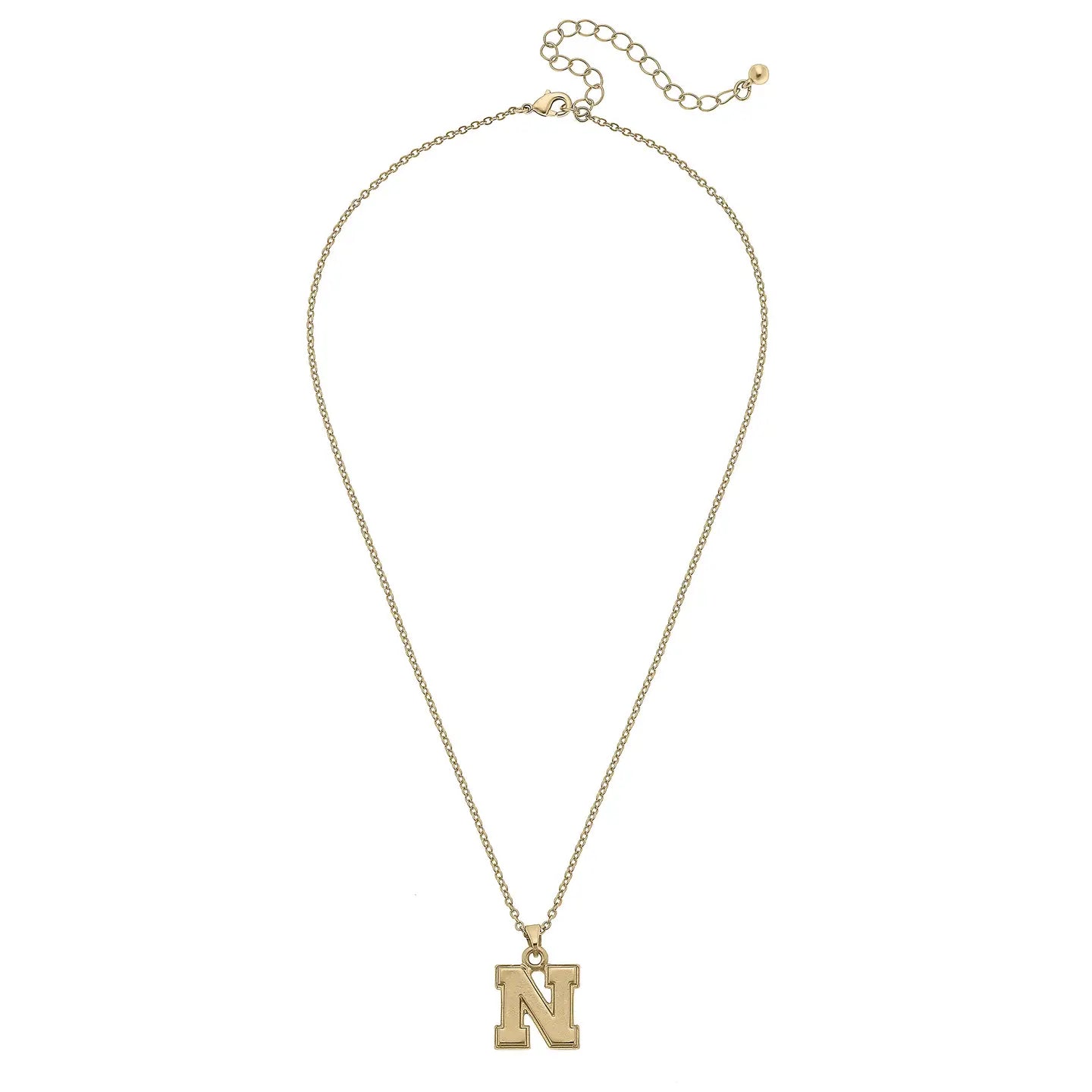 Nebraska Gold Pendant Necklace