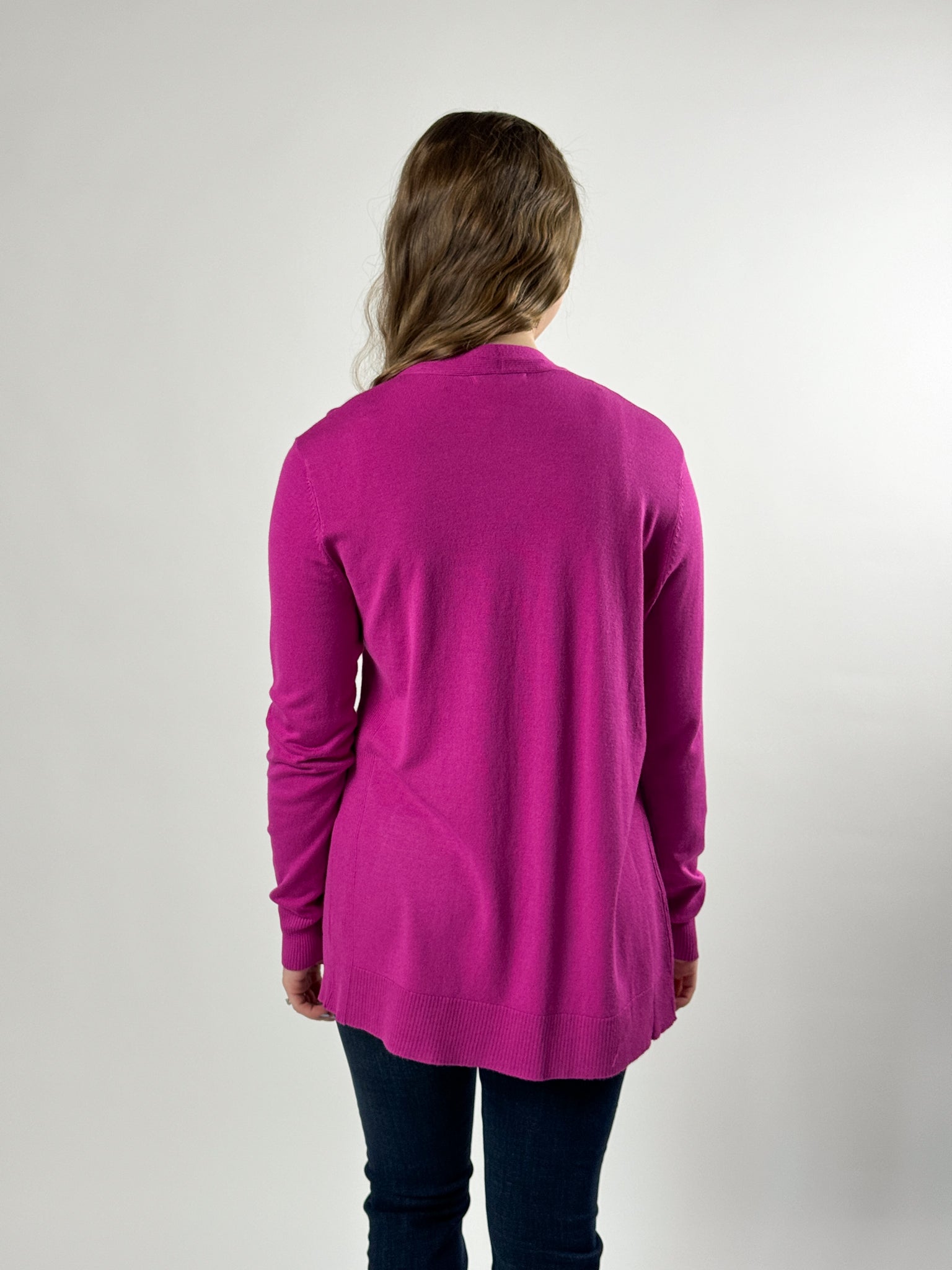 Open Front Cardigan - Orchid
