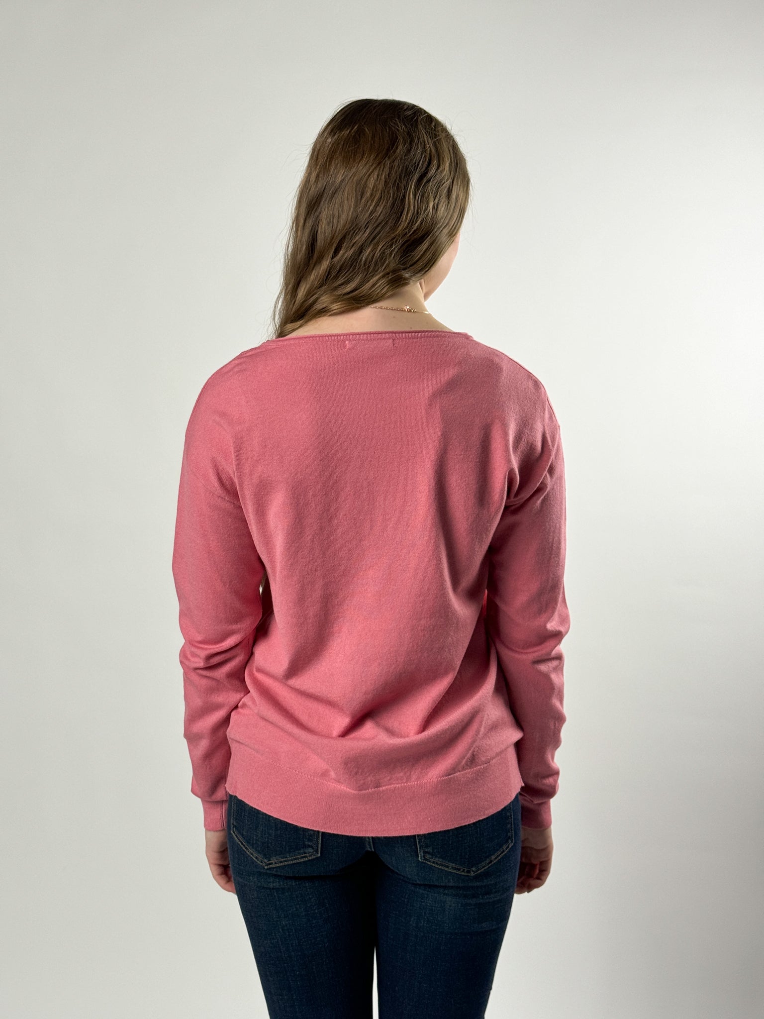Staccato Basic Pullover Sweater - Rose