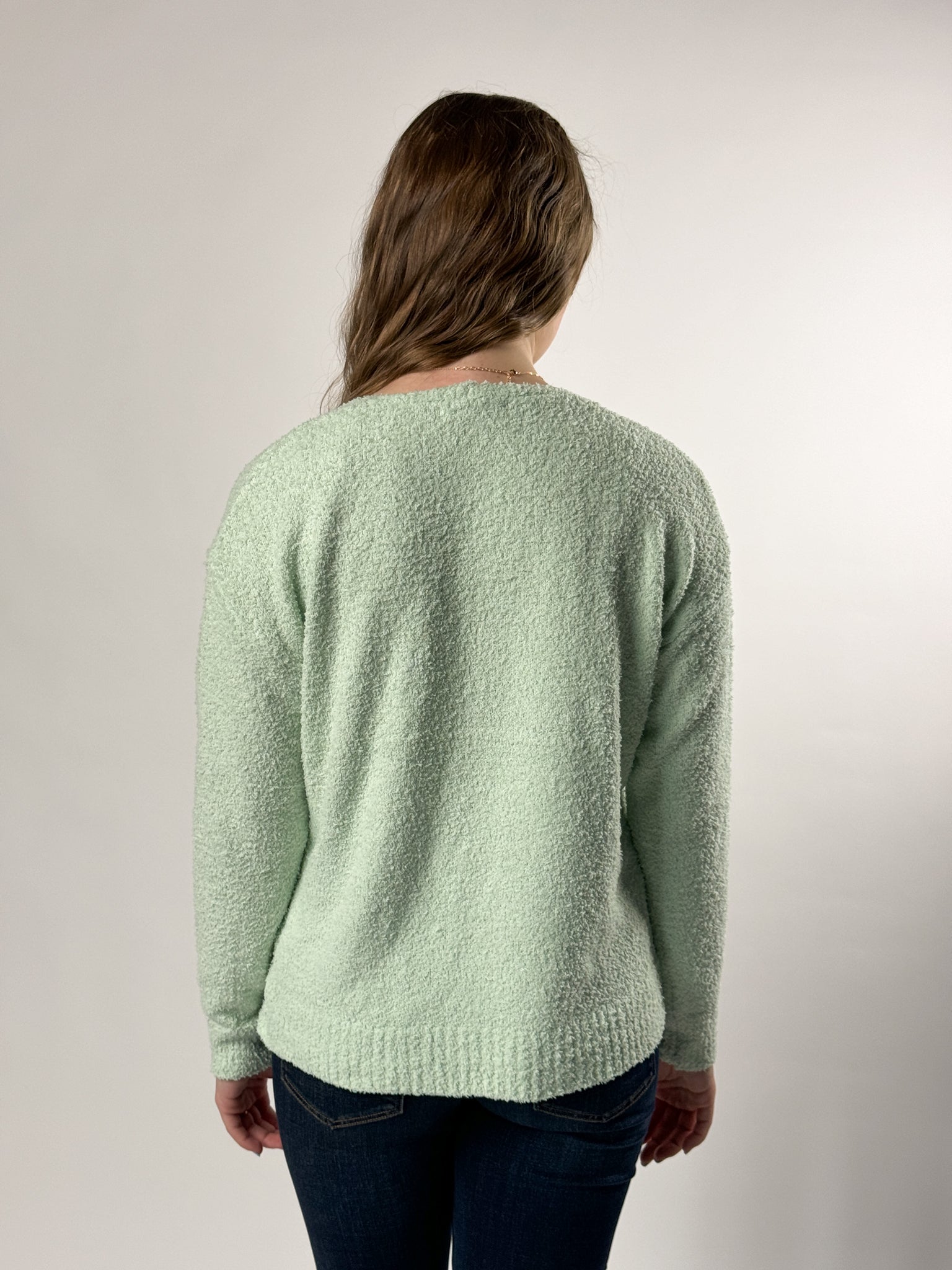 Fluffy Fleece Long Sleeve Sweater