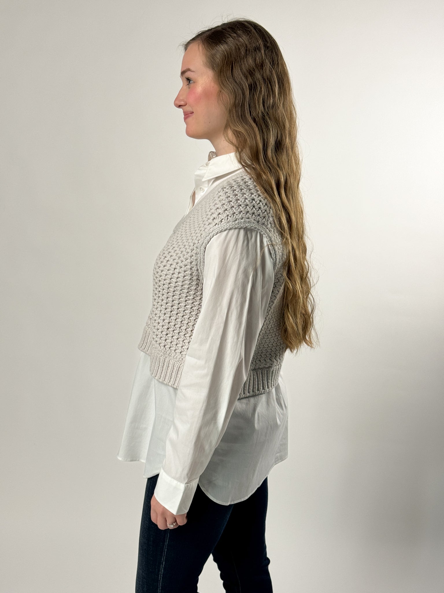 Heather Grey Sweater/Shirt