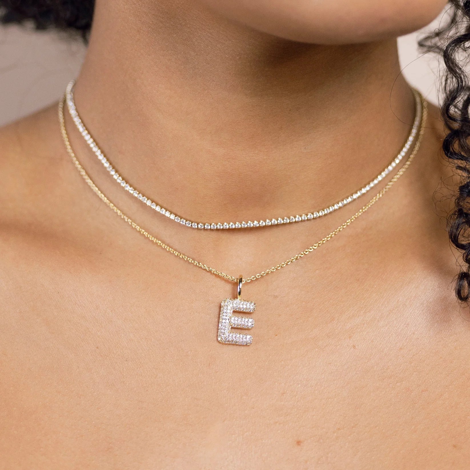 The Sis Kiss Bubble Letter Charm