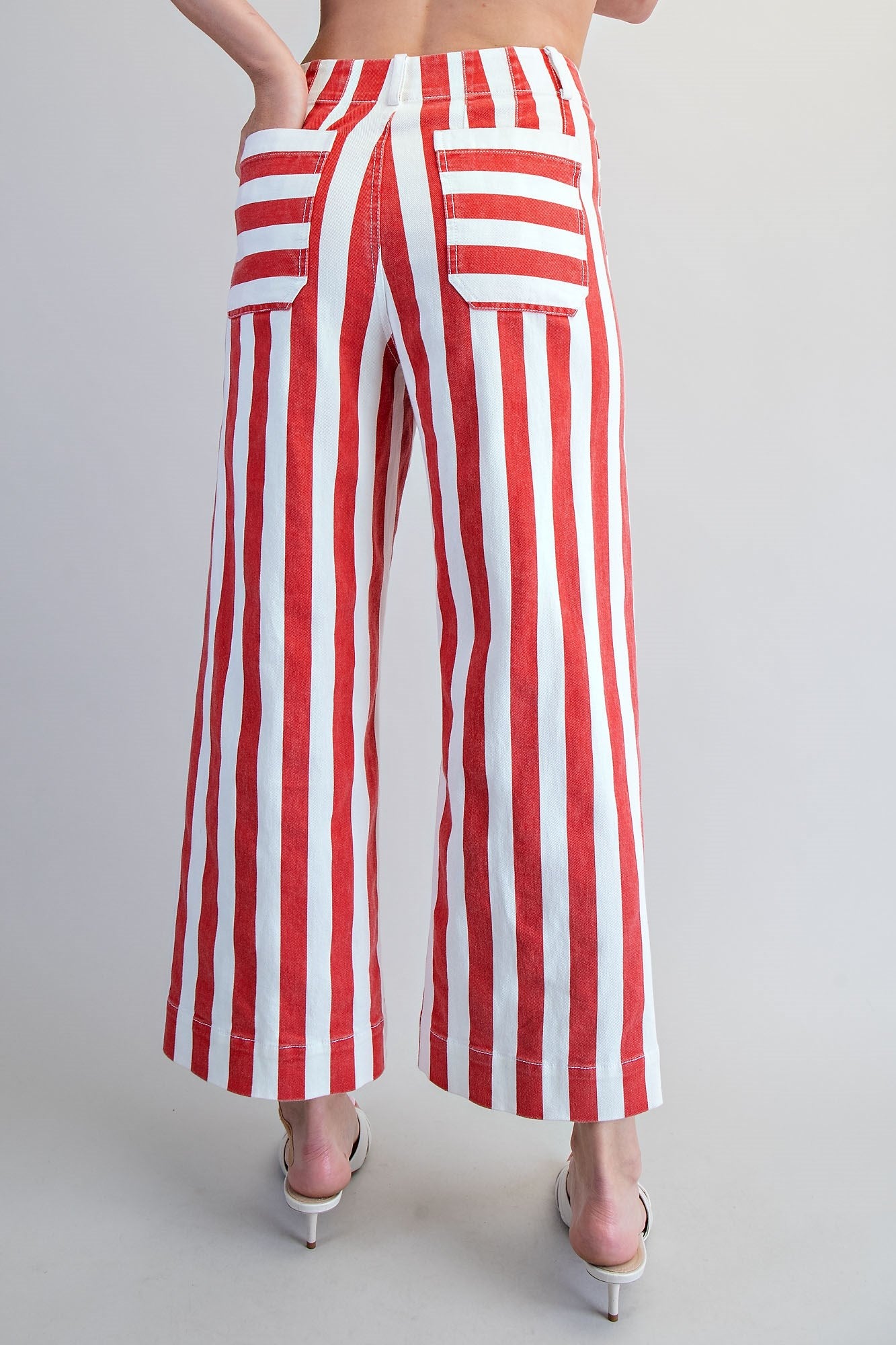 Striped Straight Leg Pants