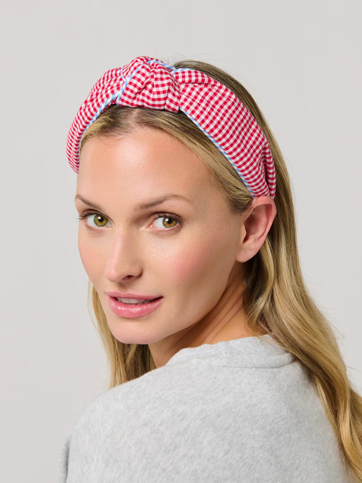 Gingham Knotted Headband