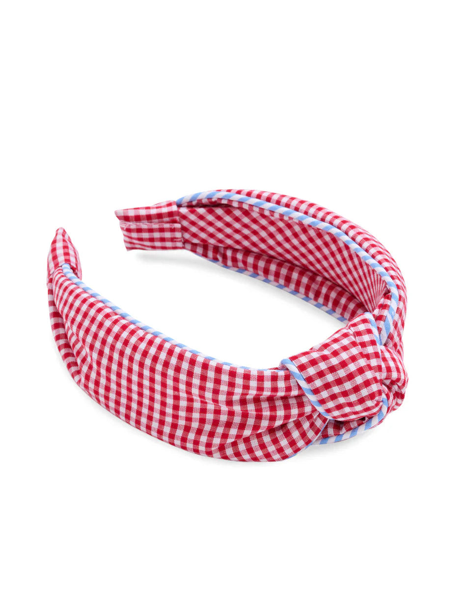 Gingham Knotted Headband