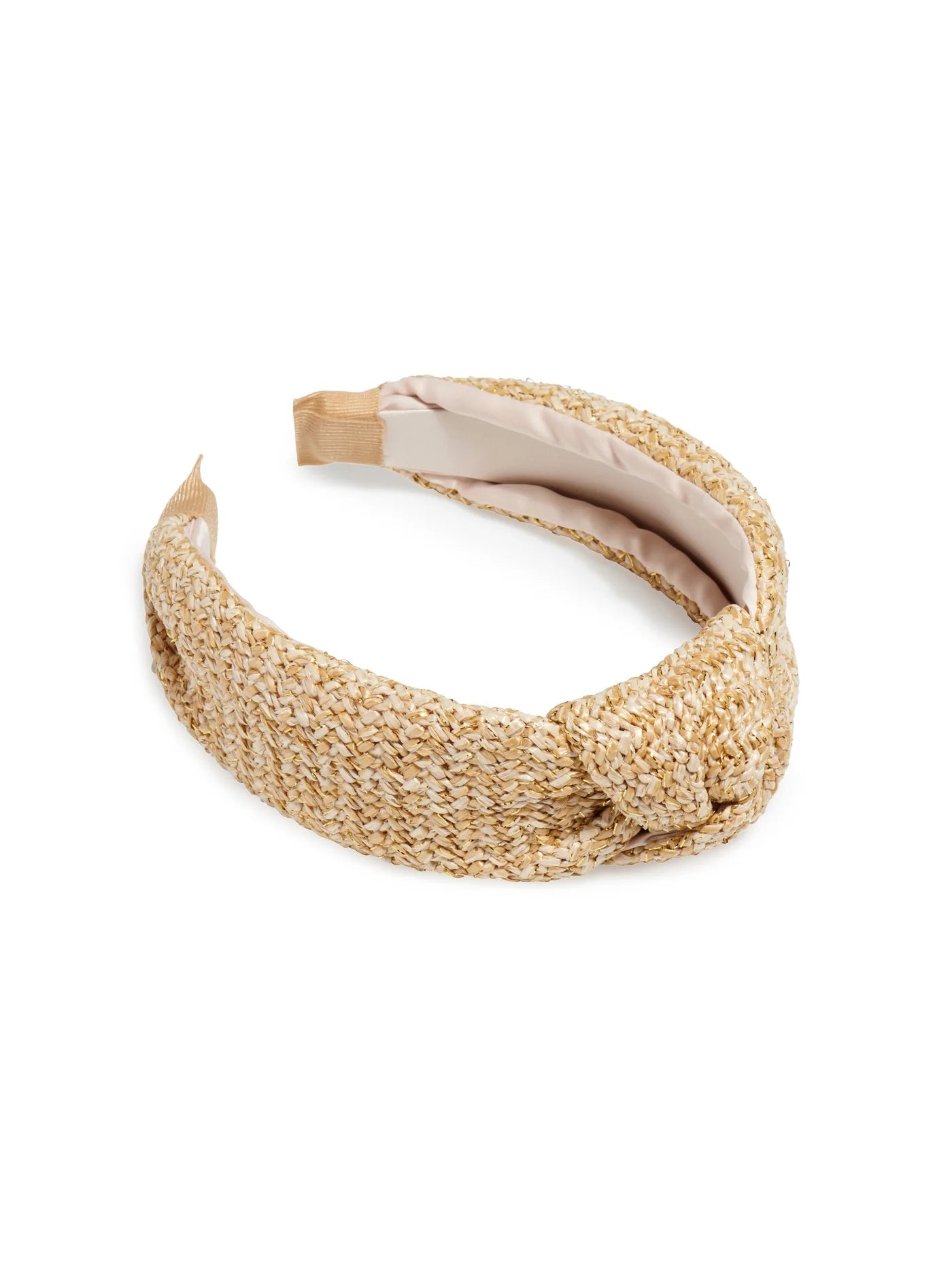 Woven Lurex Knotted Headband