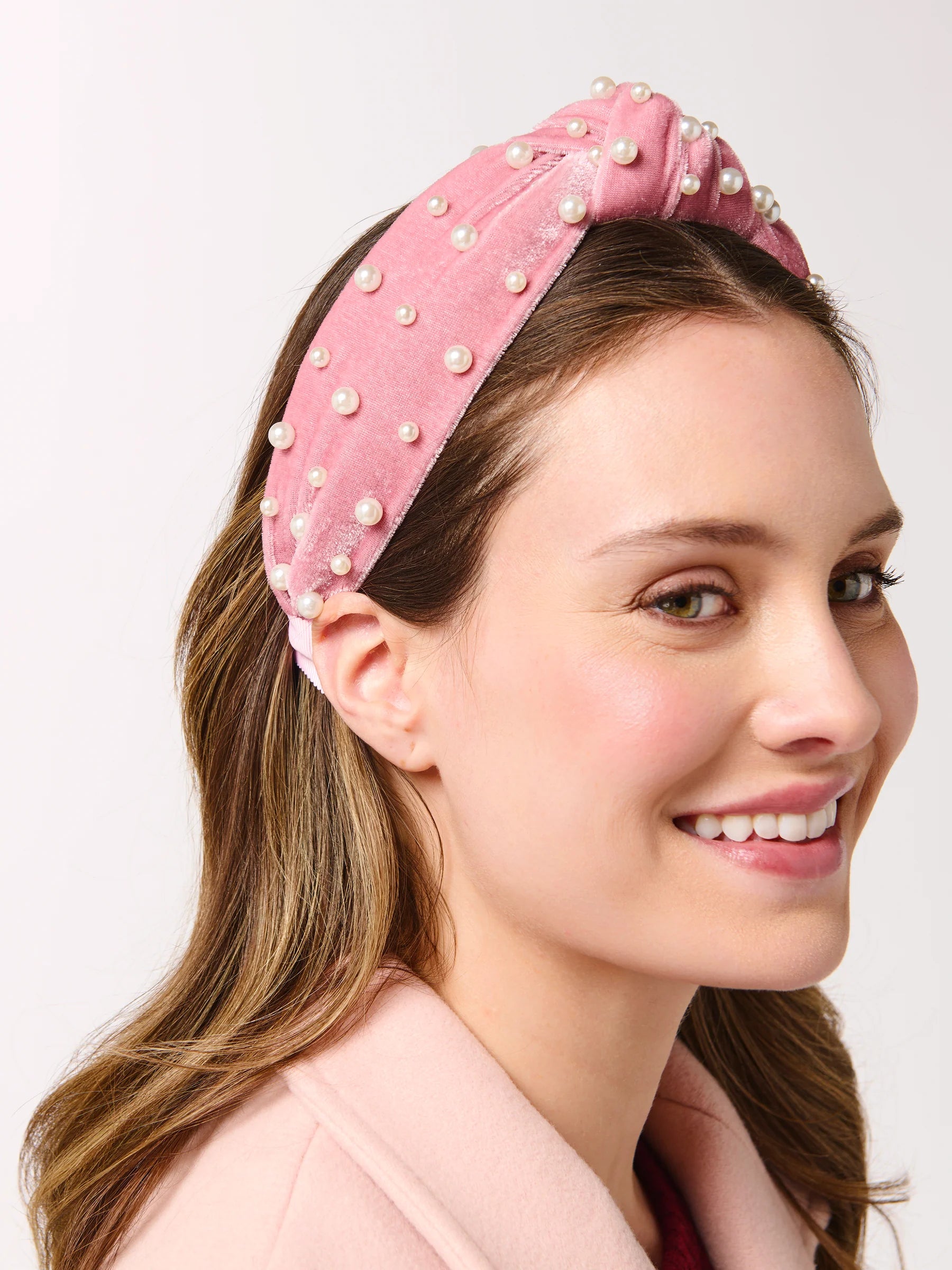 Velvet & Pearls Knotted Headband