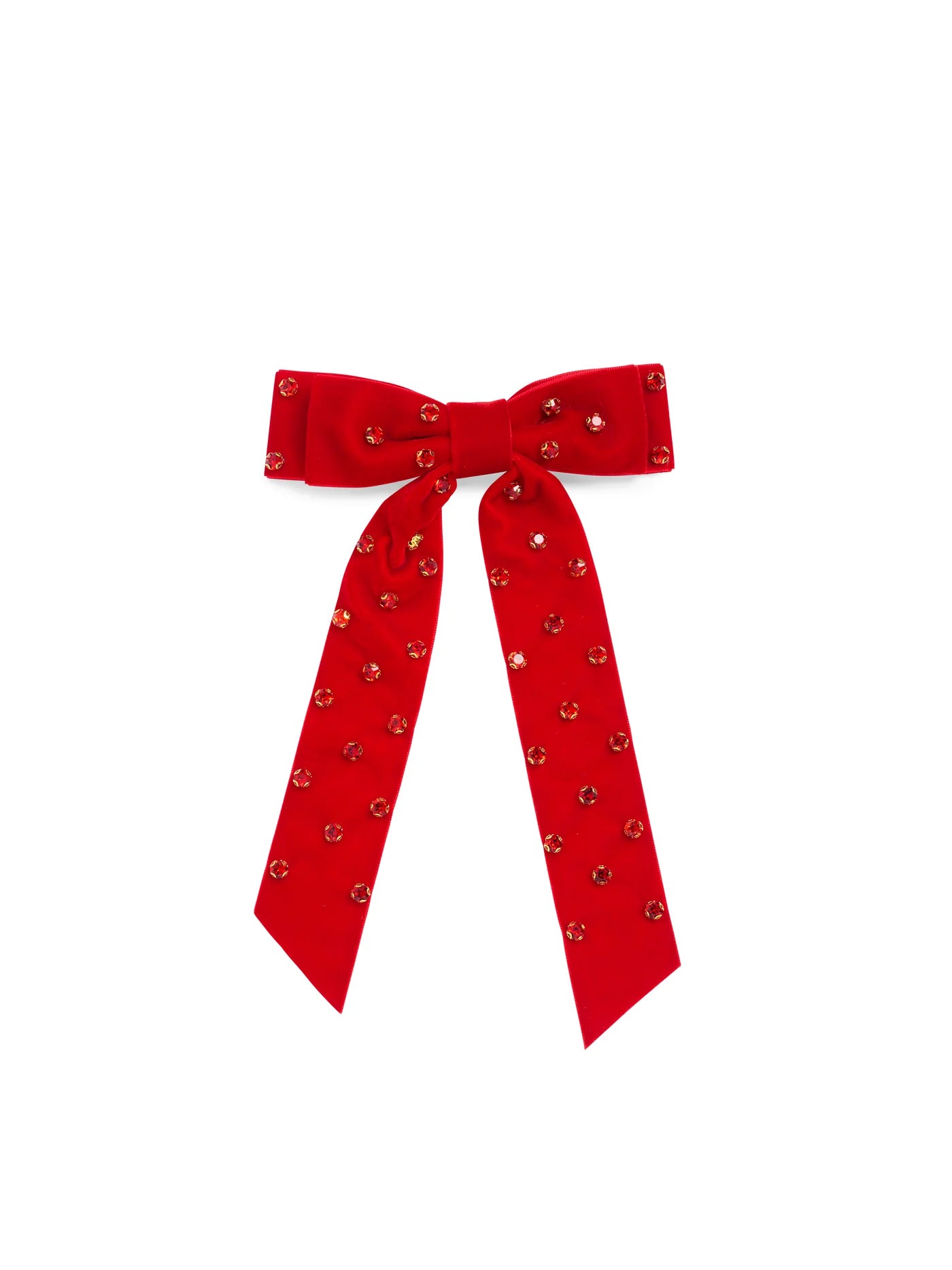 Velvet and Charms Bow Clip
