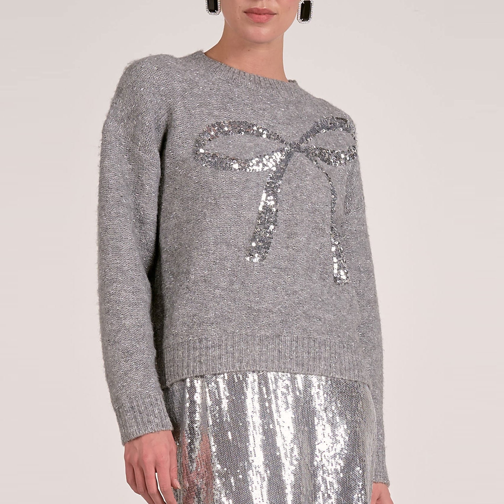 Silver Bow Sweater