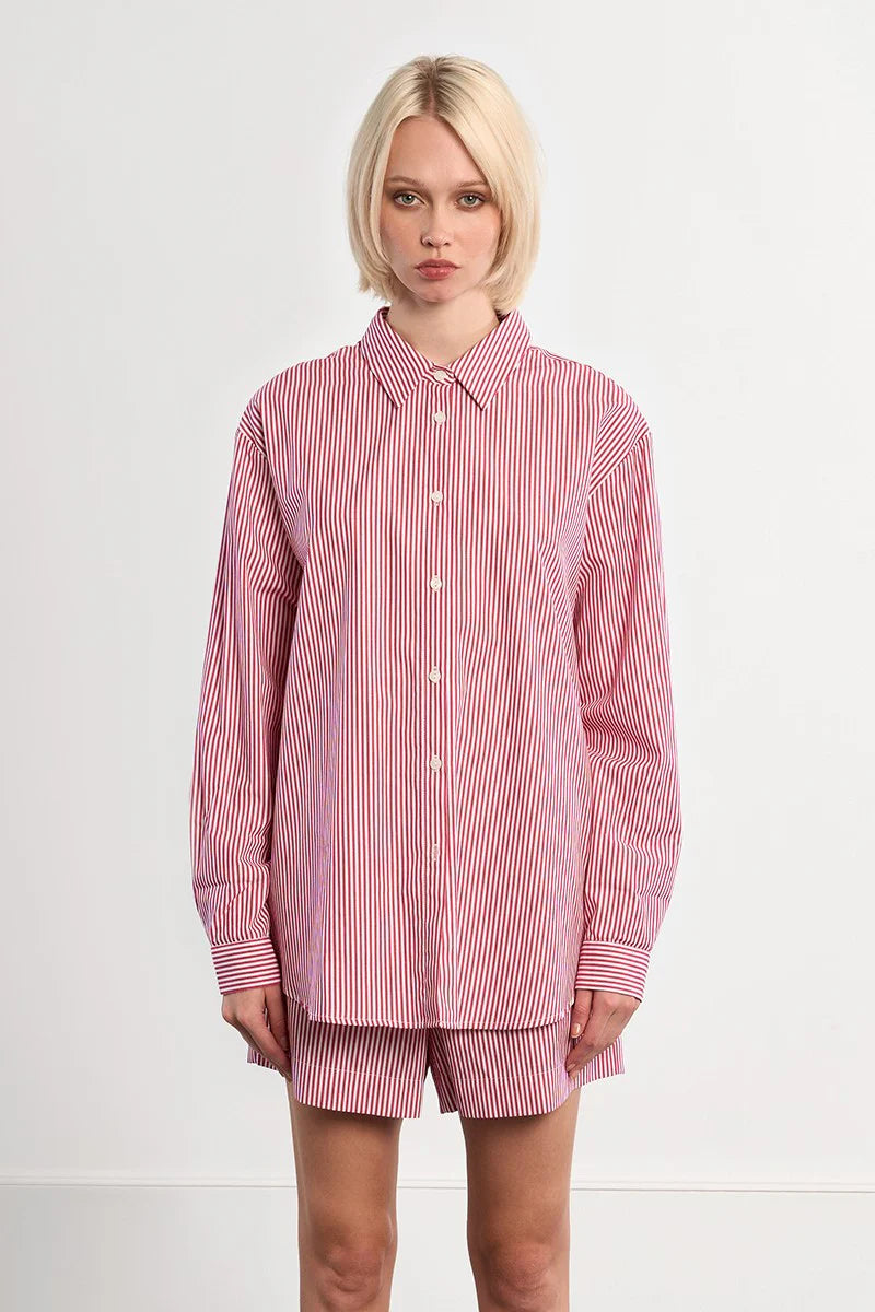 Striped Long Sleeve Button Up