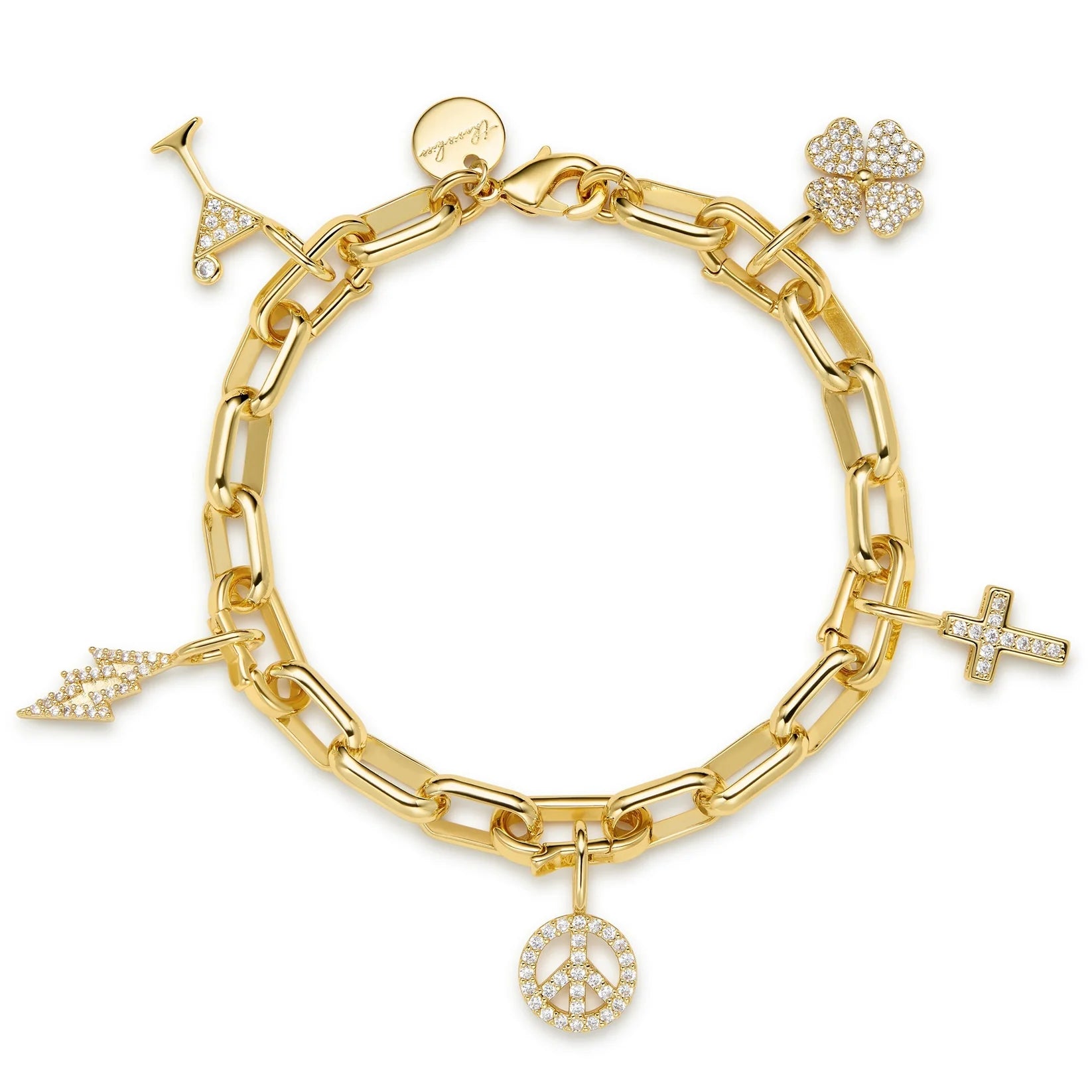 Sis Kiss Infinity Charm Bracelet