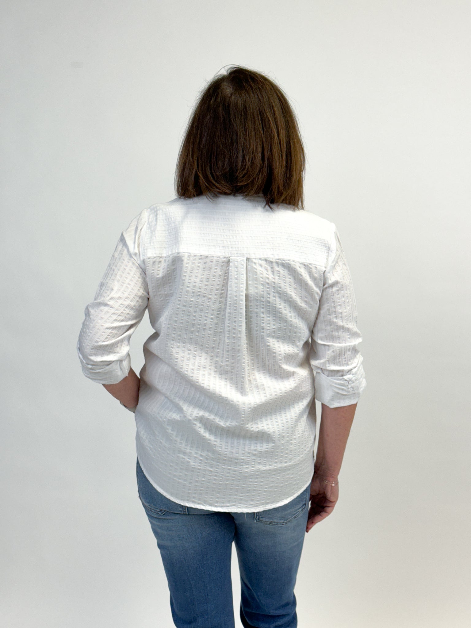 Thread & Supply Marina Shirt - White Stripe
