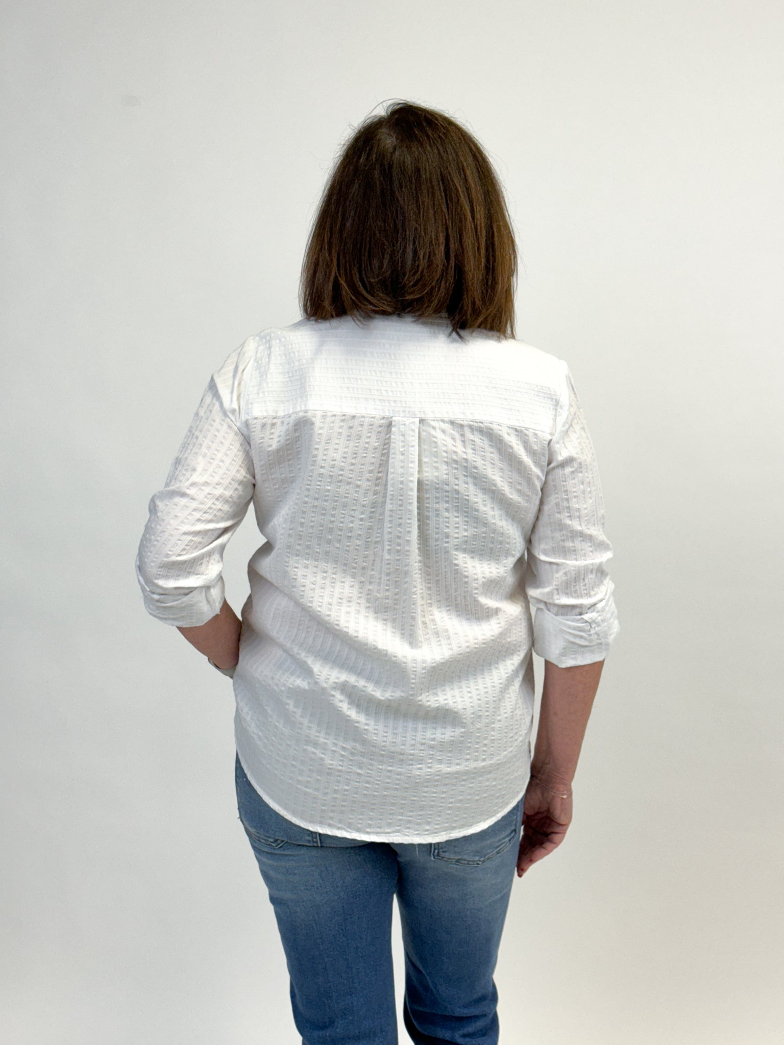 Thread & Supply Marina Shirt - White Stripe