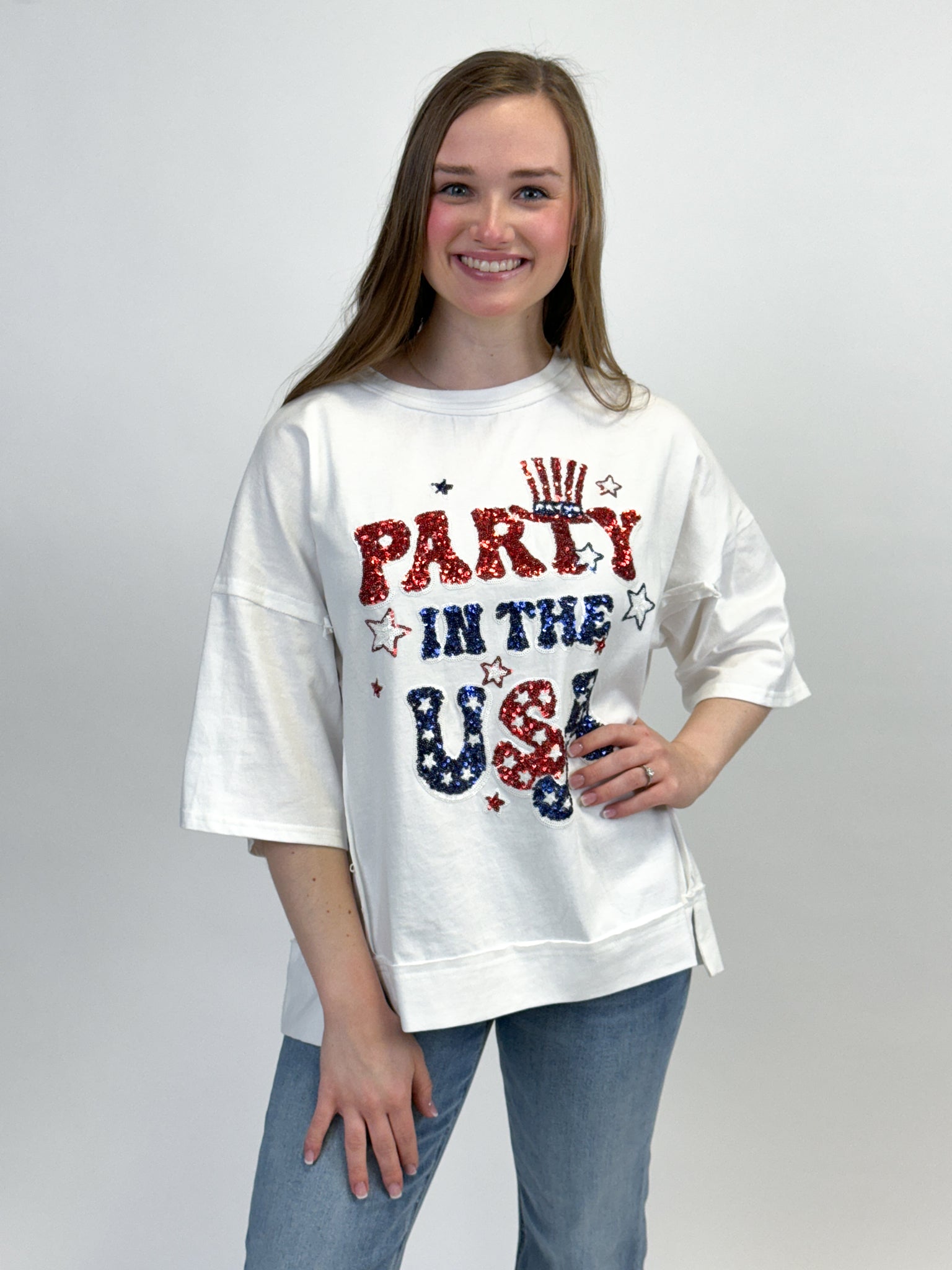 Party in the USA Sequins Tee