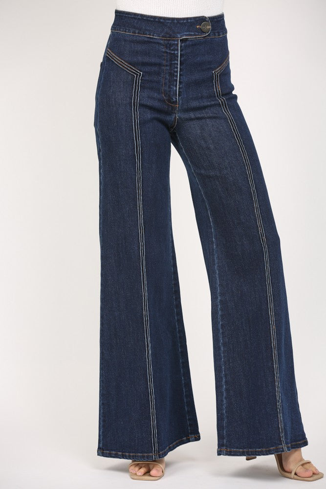 FATE High Waisted Wide Leg Jean