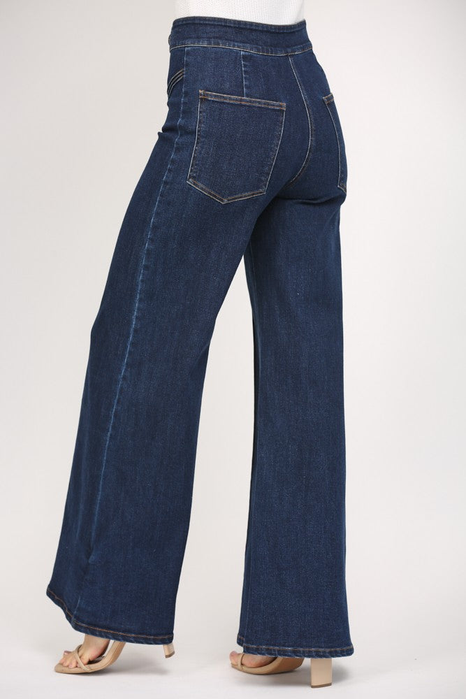 FATE High Waisted Wide Leg Jean