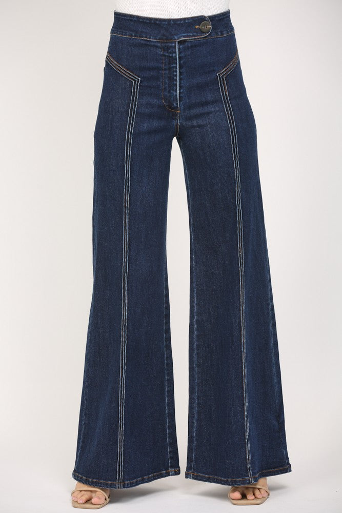 FATE High Waisted Wide Leg Jean