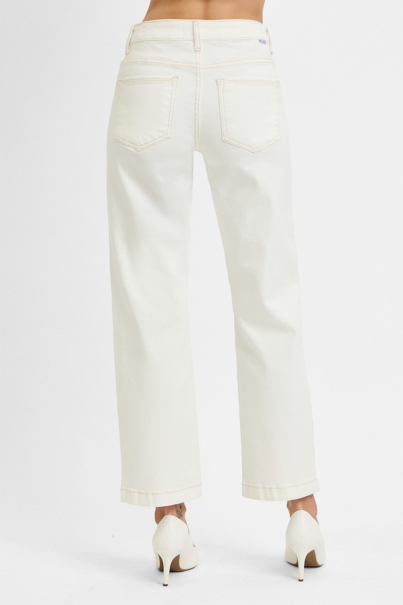 Risen TC-Mid Rise Angle Straight Jeans