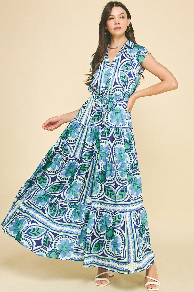 Floral Tiered Maxi Dress