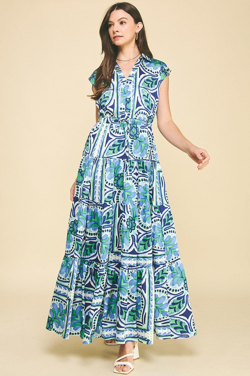 Floral Tiered Maxi Dress