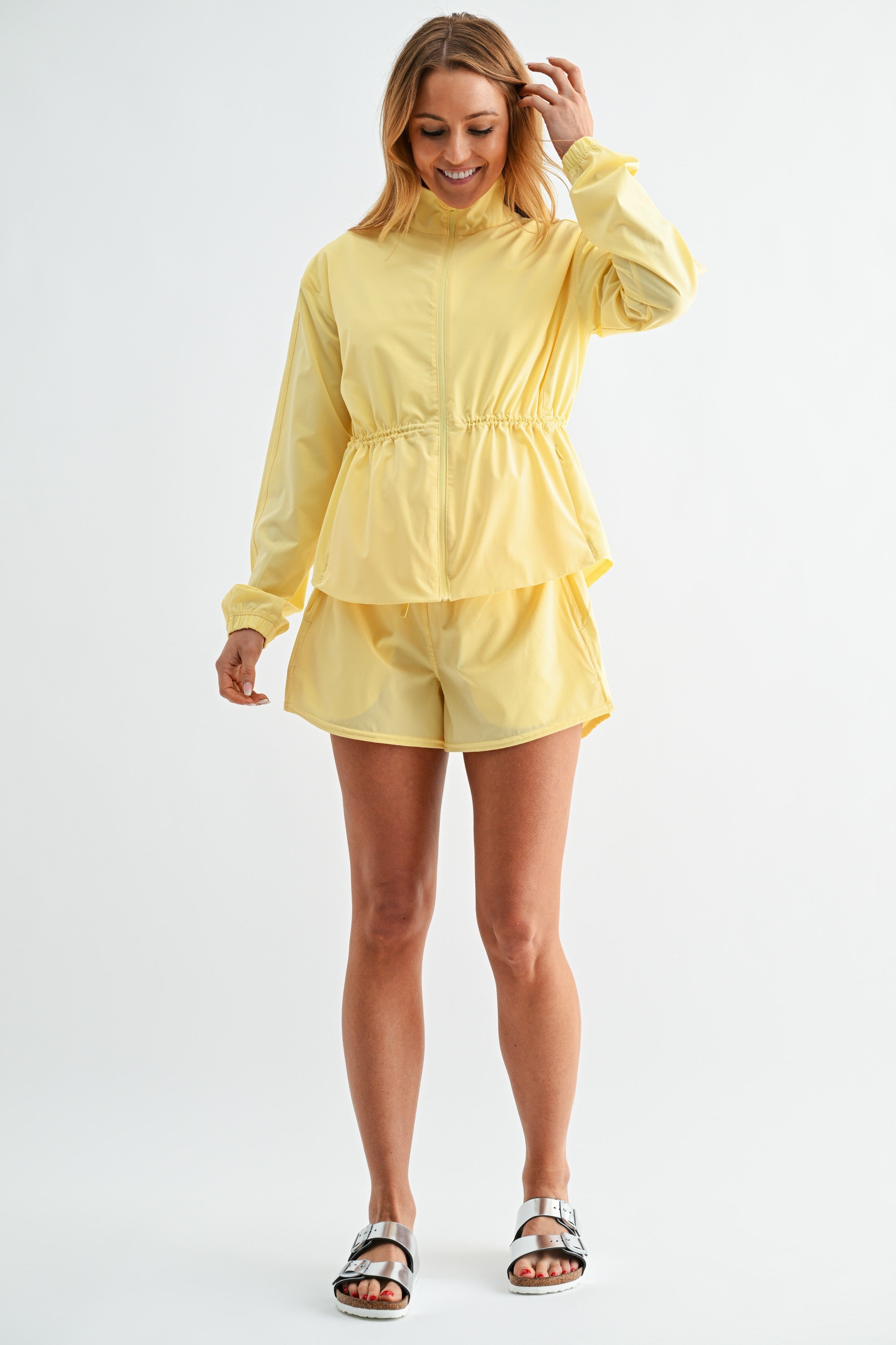 Curve Cinch Peplum Jacket