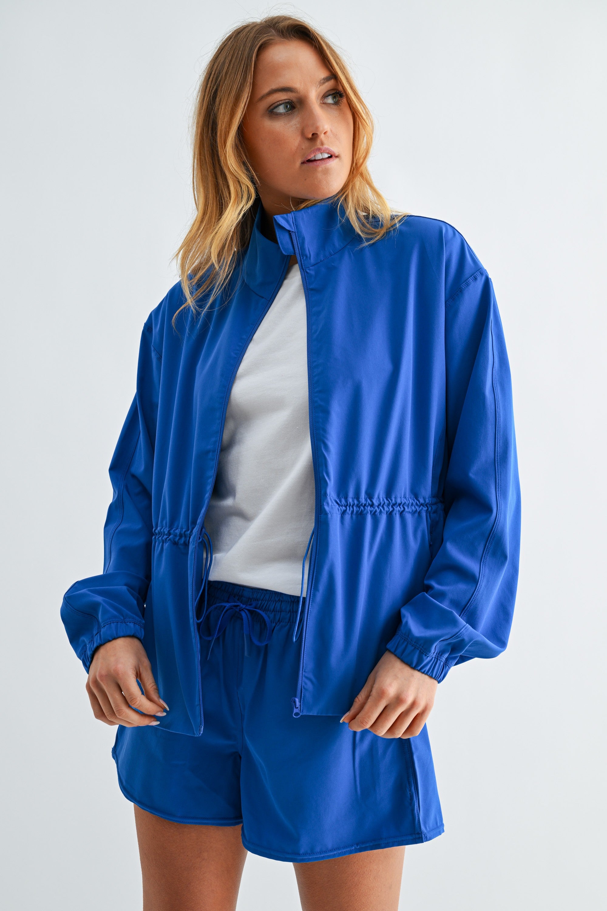 Curve Cinch Peplum Jacket