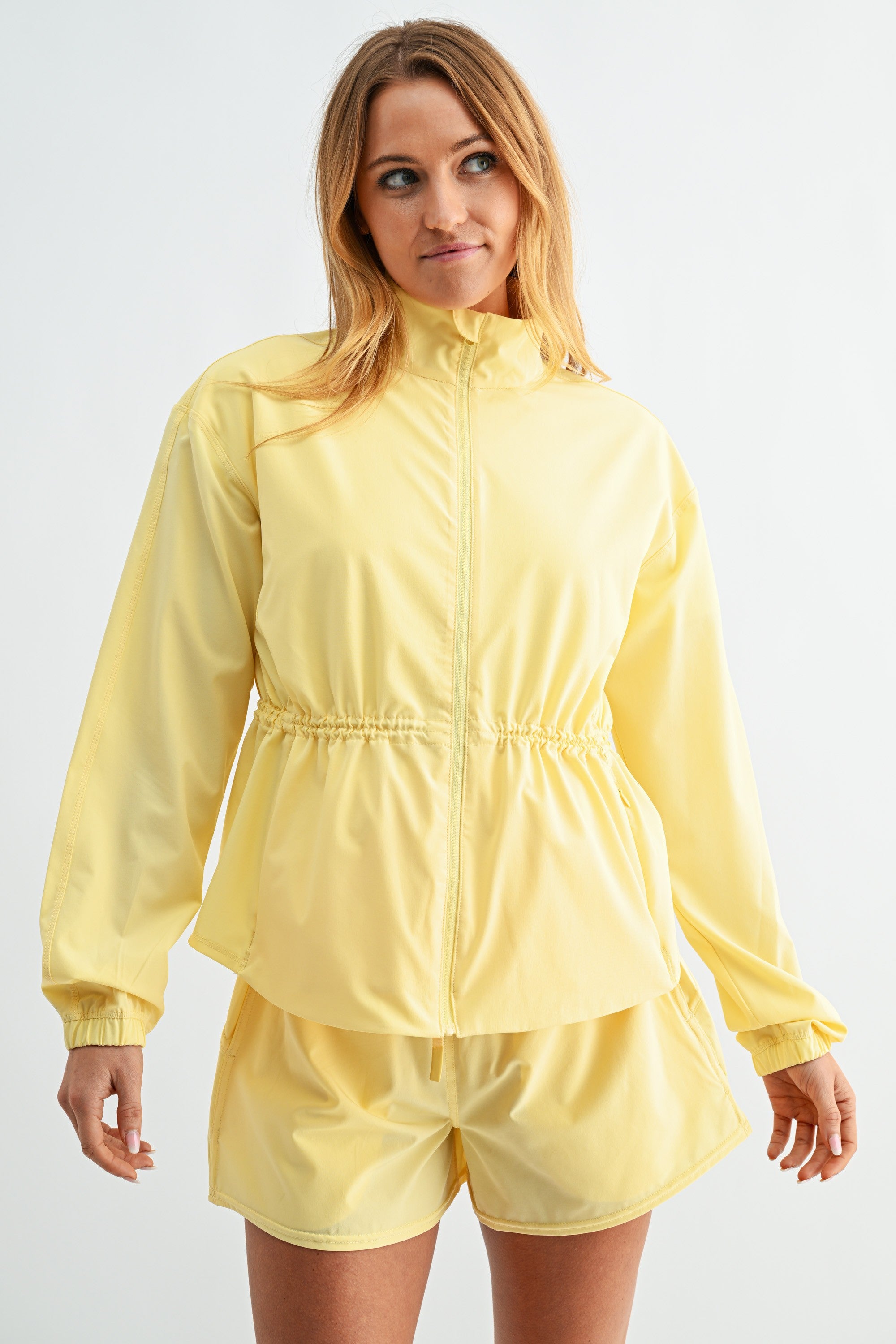 Curve Cinch Peplum Jacket