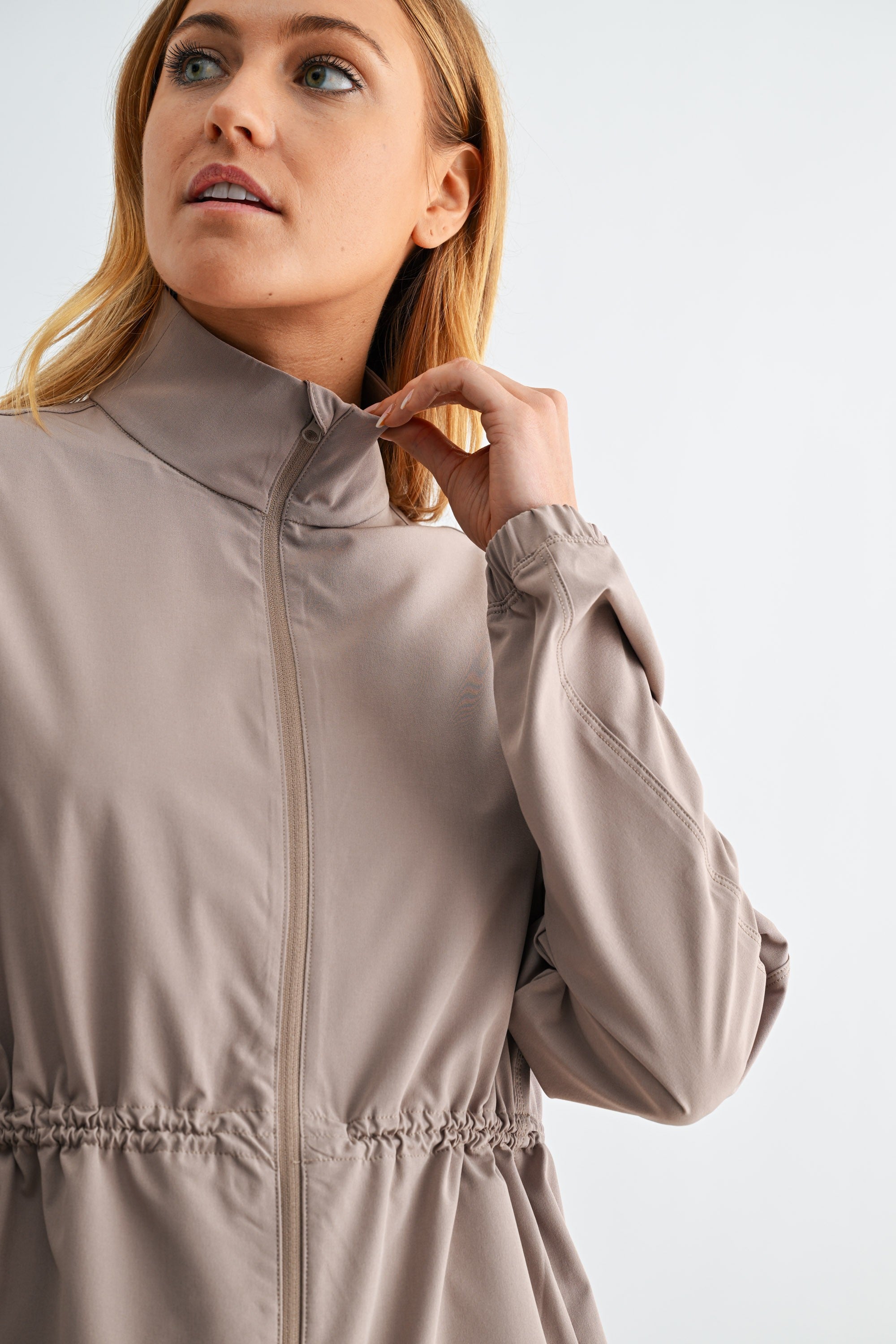 Curve Cinch Peplum Jacket