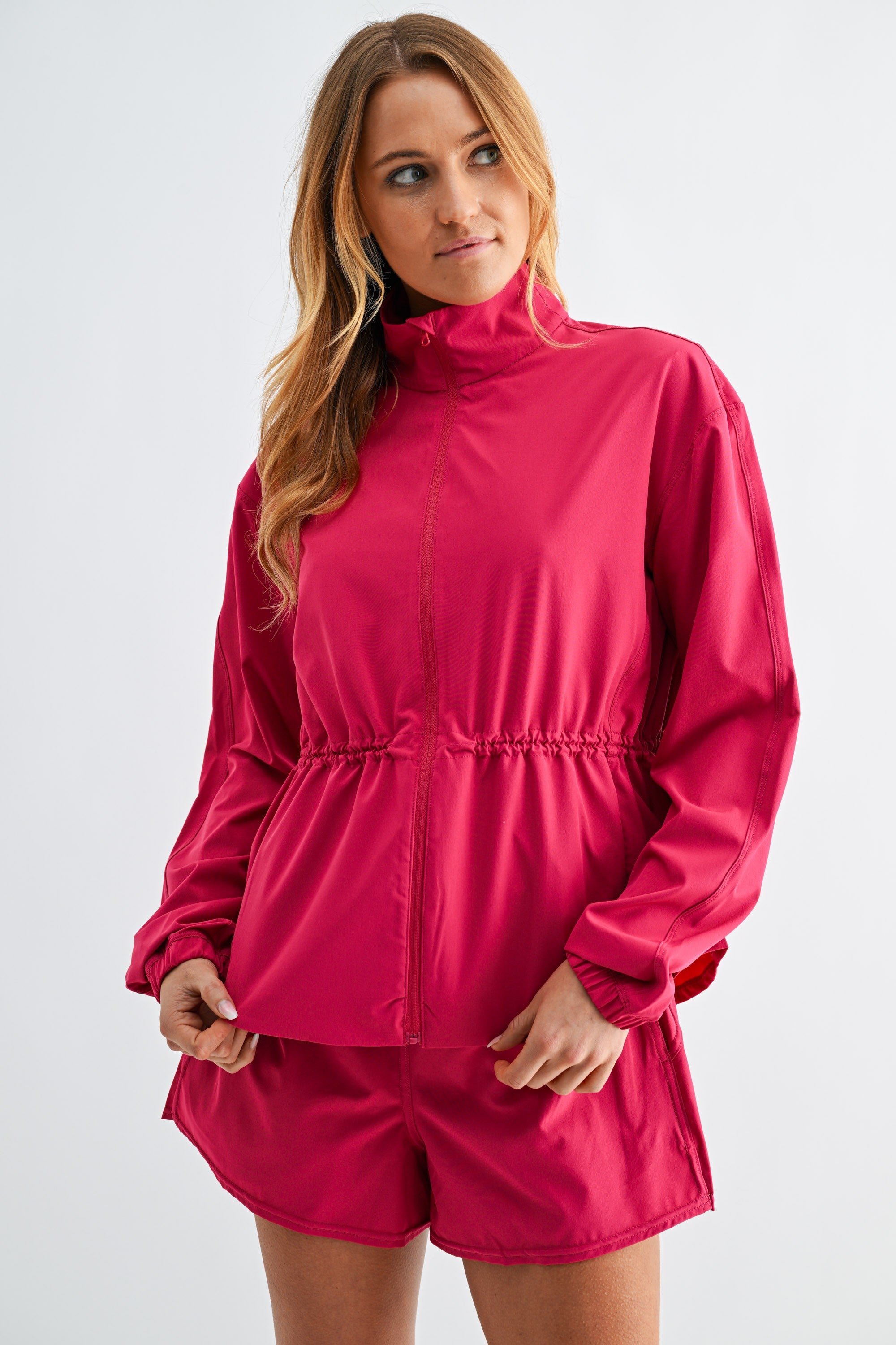 Curve Cinch Peplum Jacket