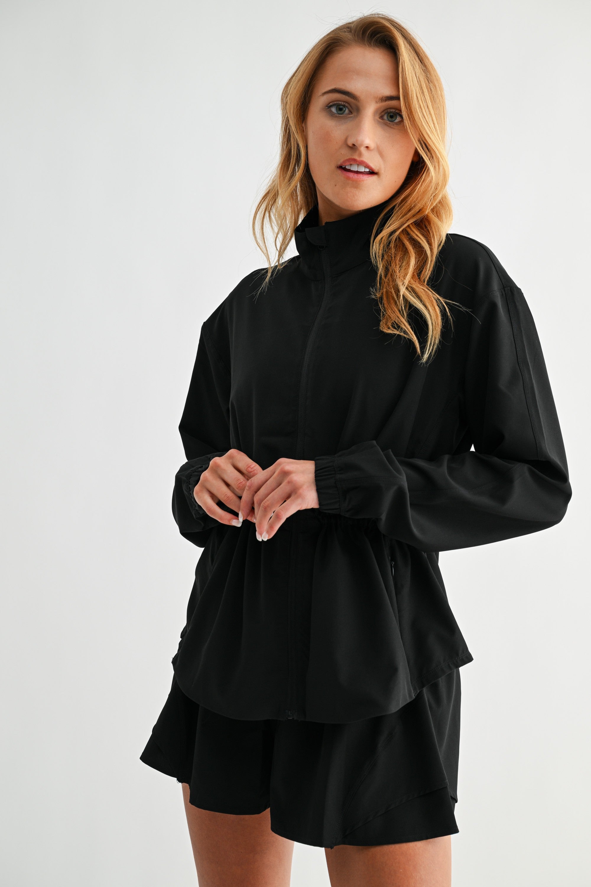 Curve Cinch Peplum Jacket