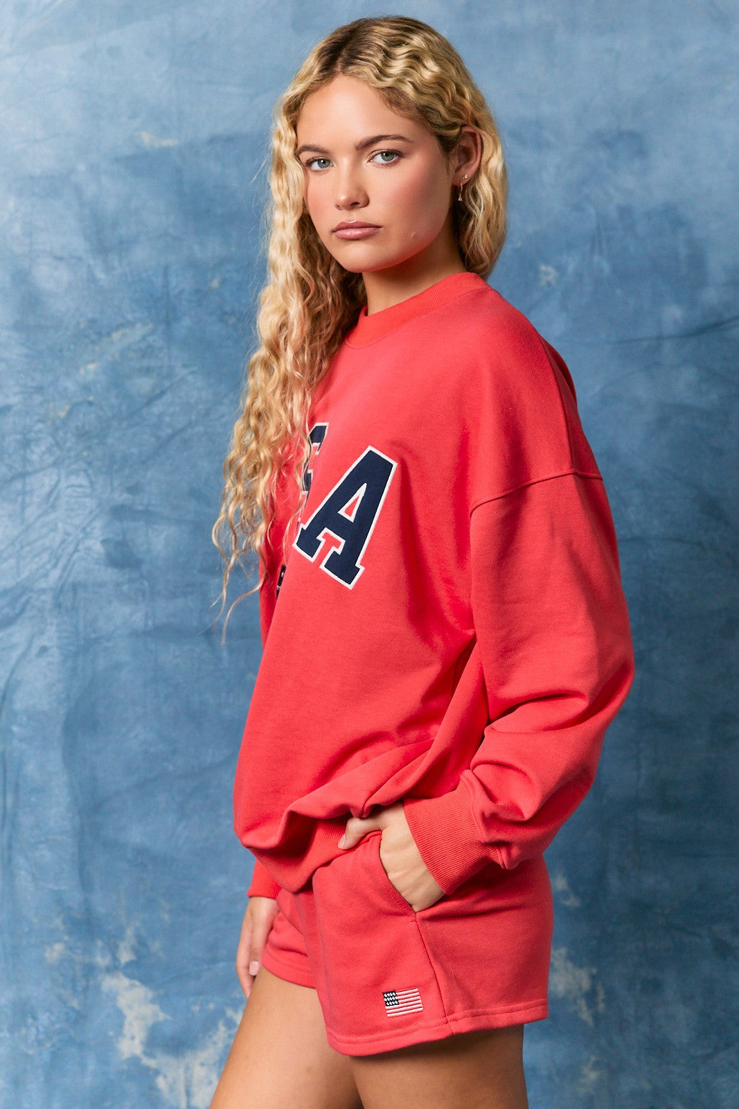 Long Sleeve Crew neck USA Sweatshirt