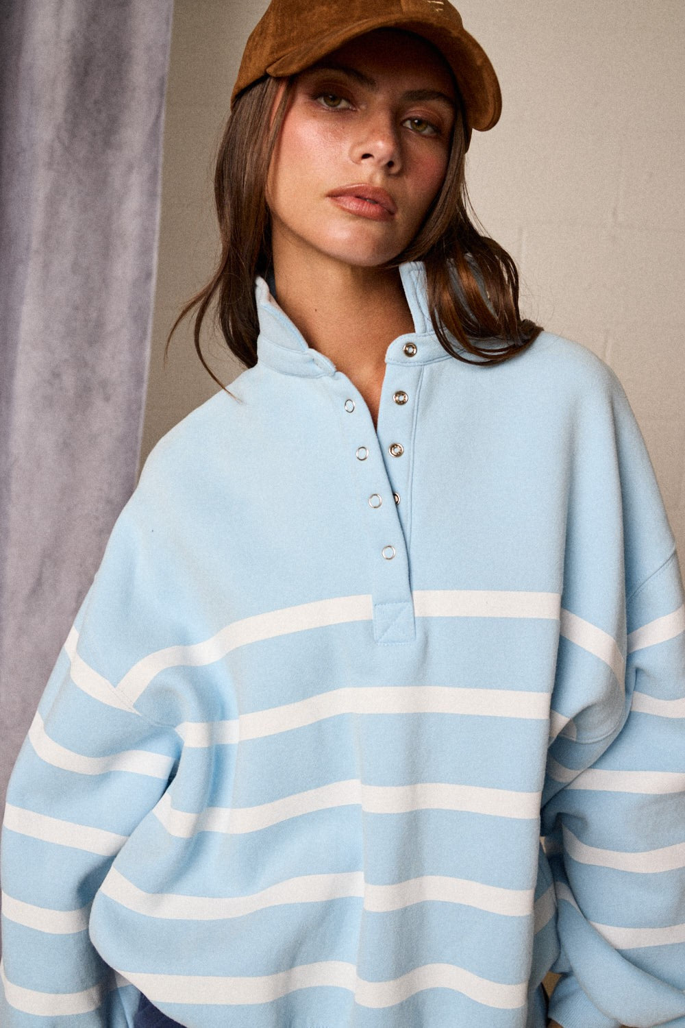 Addison Stripe Pullover