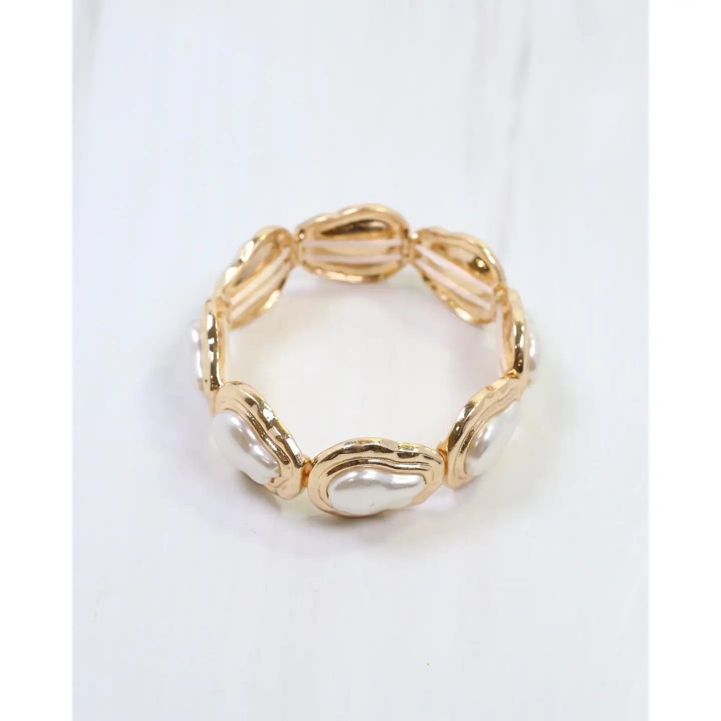 Arwen Baroque Pearl Stretch Bracelet