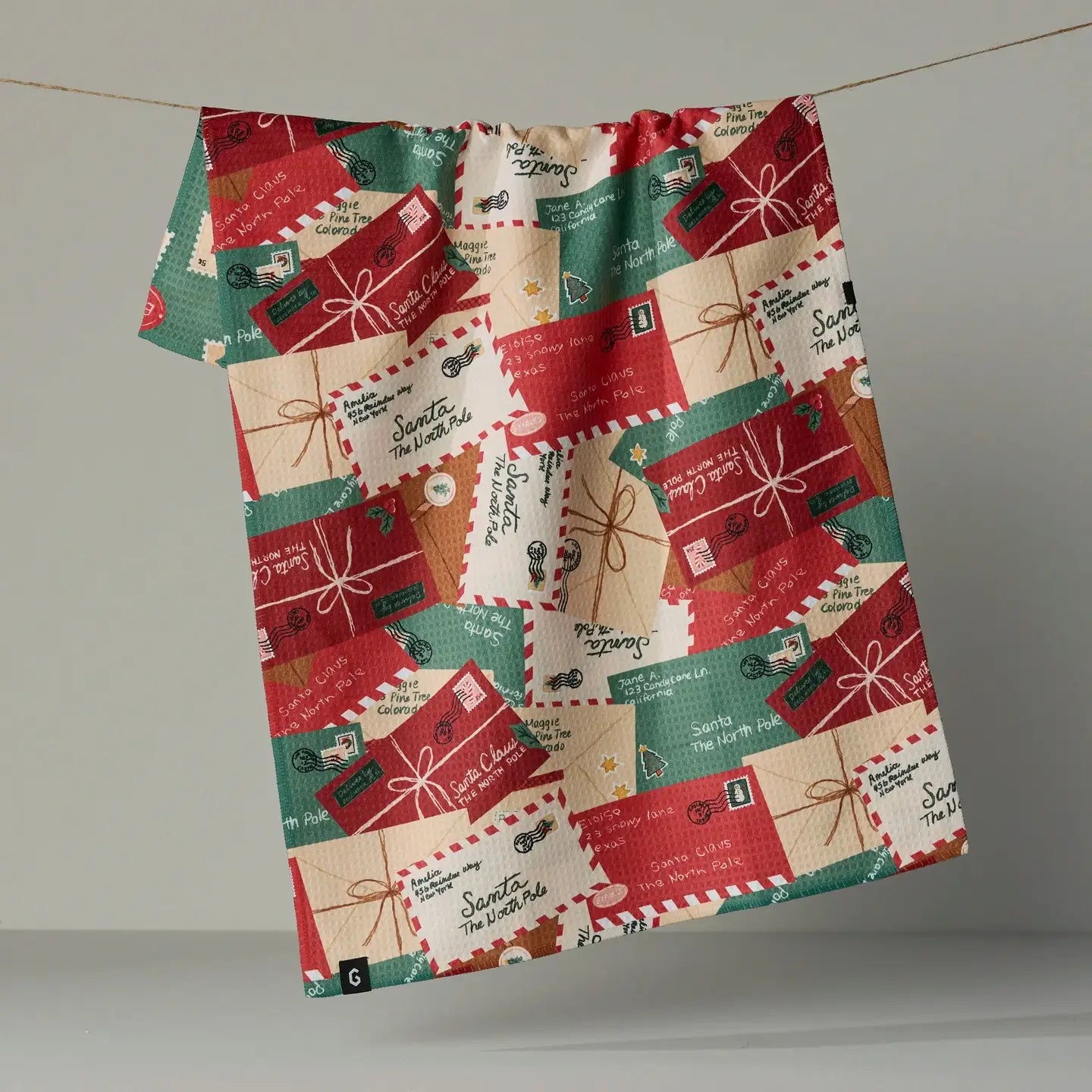 Geometry Christmas Tea Towels